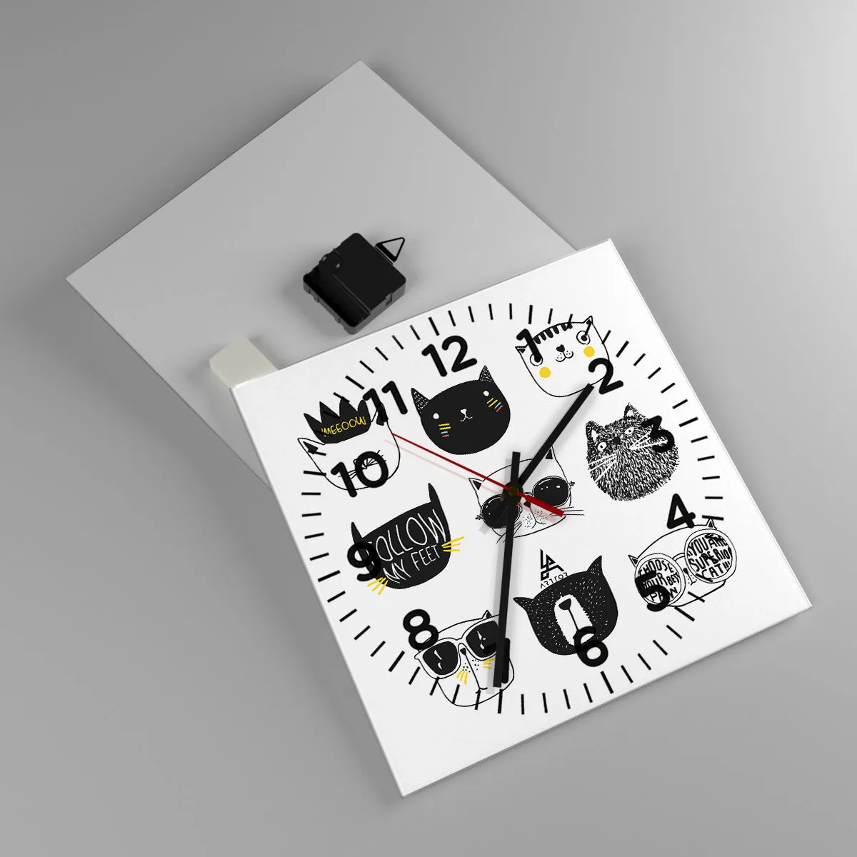 Wanduhr - Glasuhr - Jeder andere - 30x30 cm