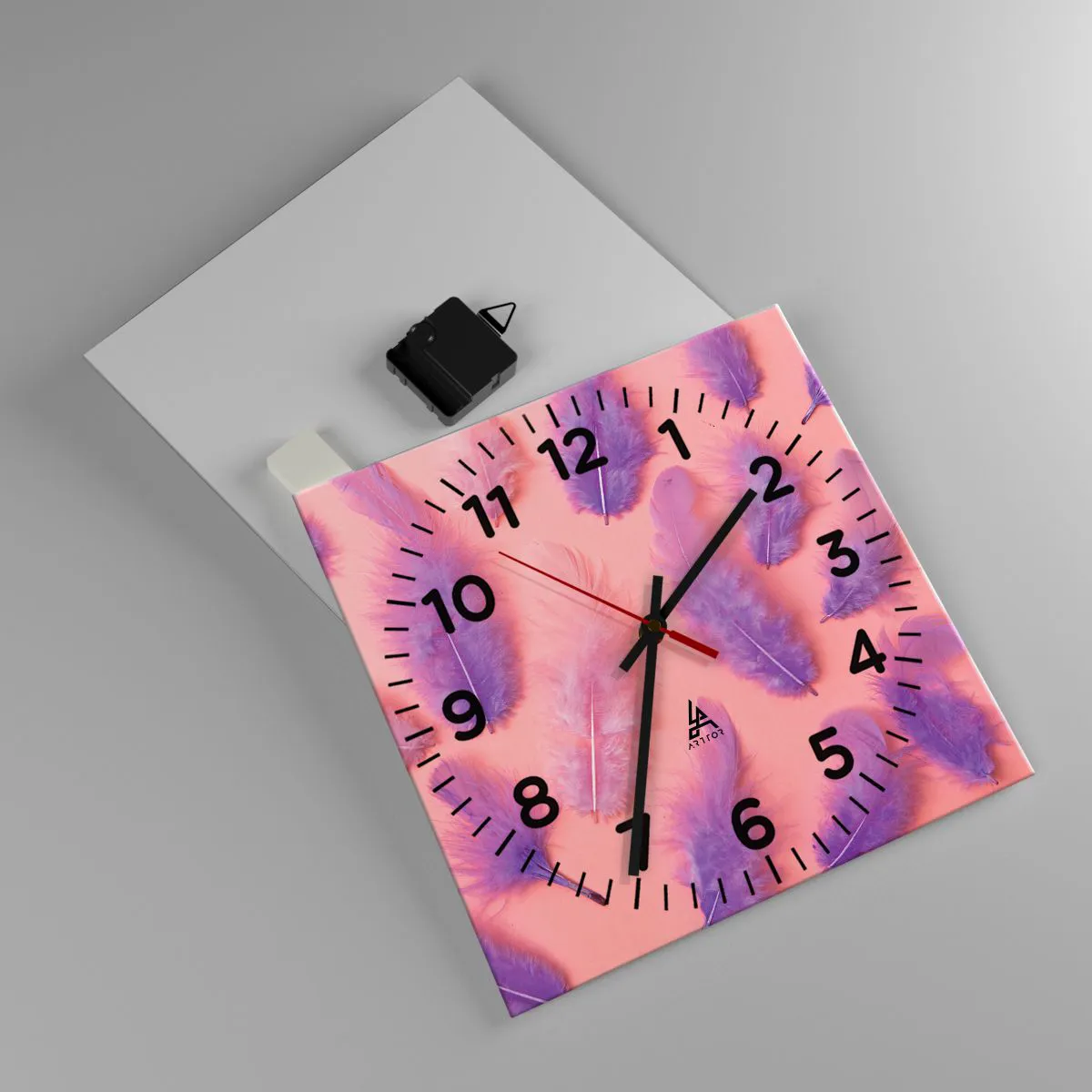 Falióra, Óra - A vágy lila madara - 30x30 cm