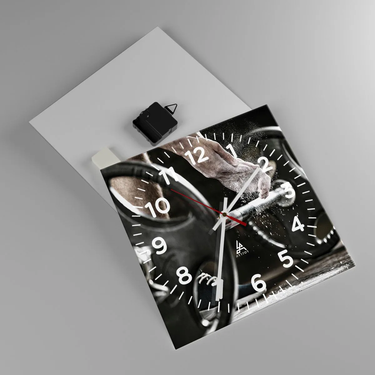 Reloj de pared - Reloj de vidrio - ¡Reto aceptado! - 30x30 cm