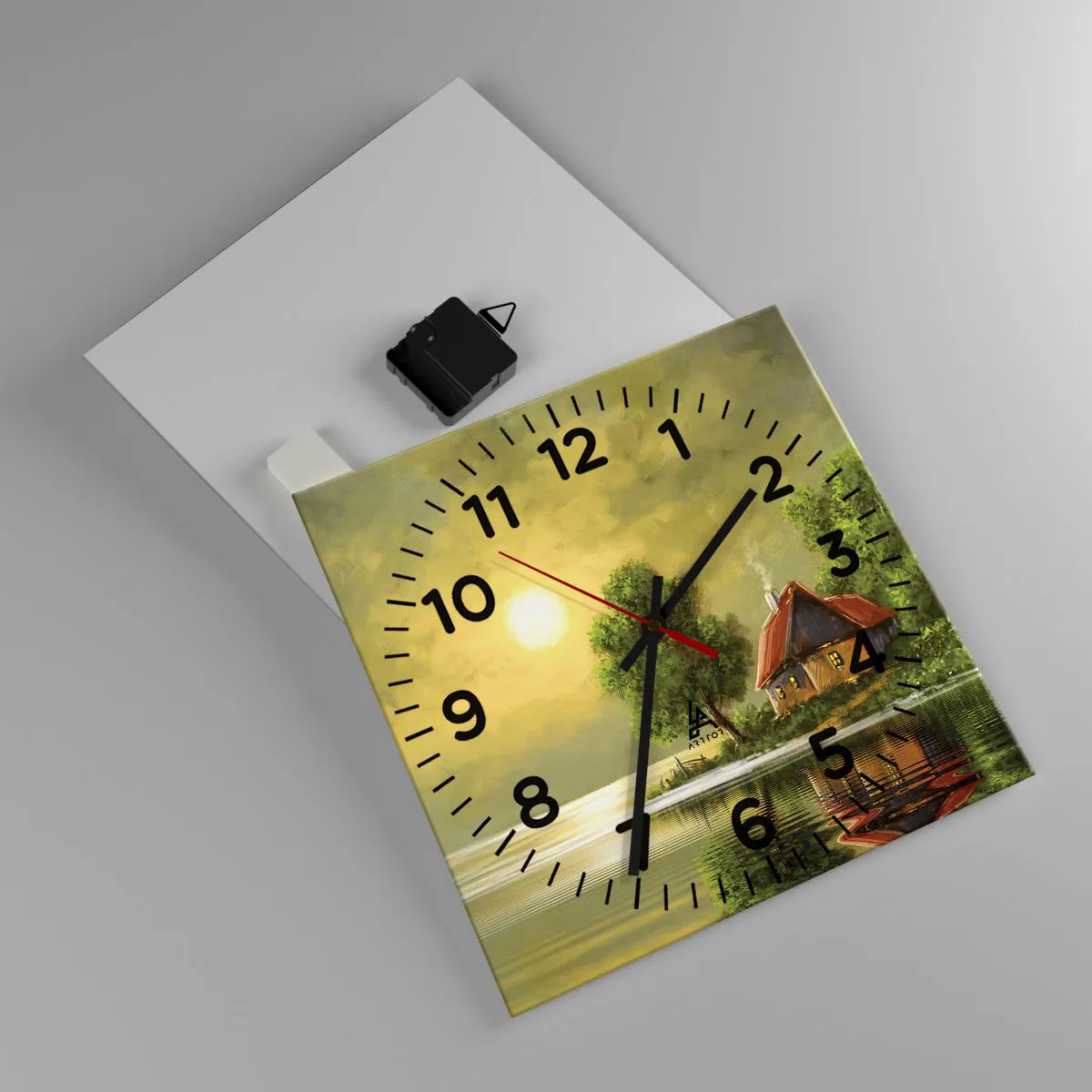 Falióra, Óra - Gyönyörű, mint egy képen - 30x30 cm
