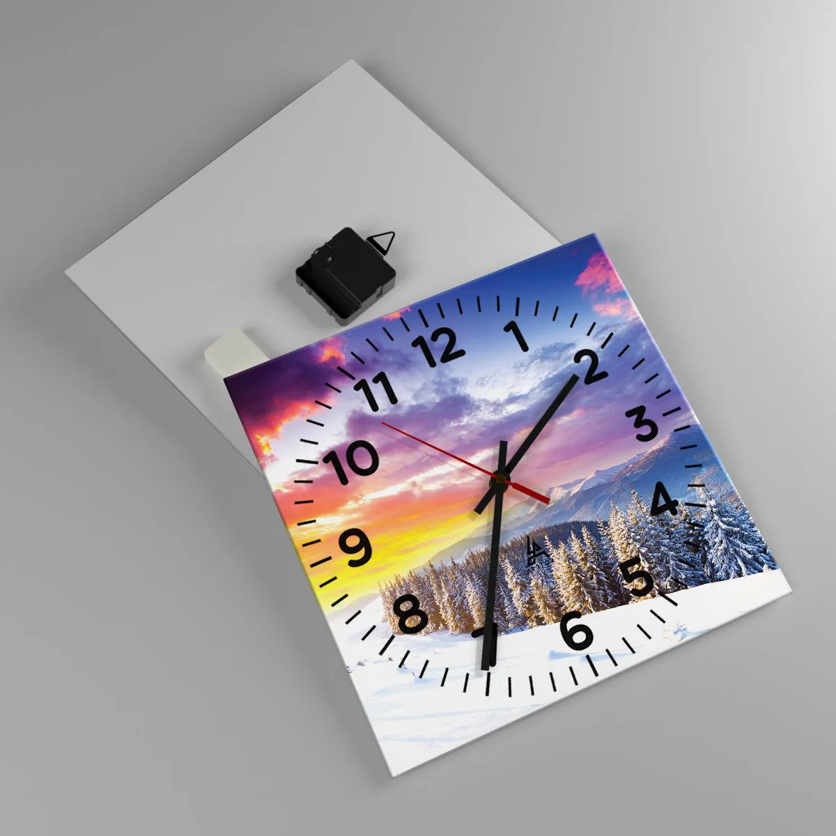 Wanduhr - Glasuhr - Am helllichten Tag - 30x30 cm