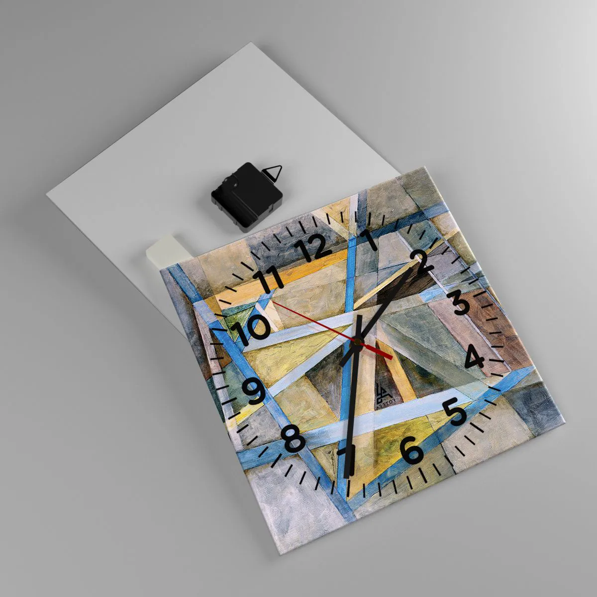 Nástěnné hodiny - Přímo nebo diagonálně? - 30x30 cm