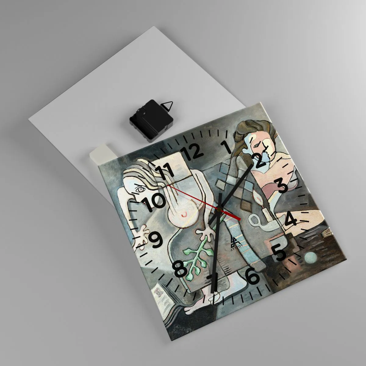 Zegar ścienny - Mozaika ducha i materii - 30x30 cm