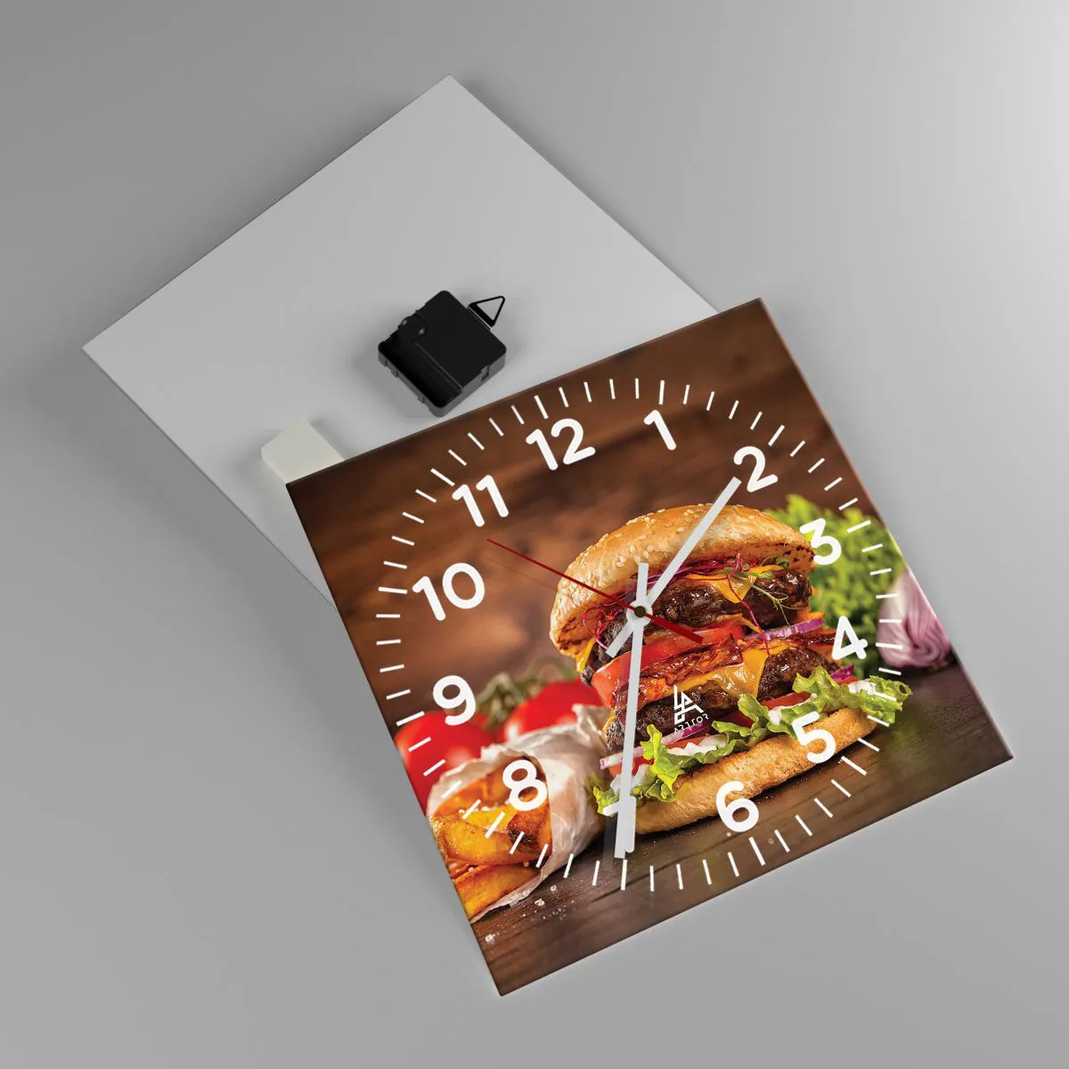 Zegar ścienny - Zakazany owoc - 30x30 cm