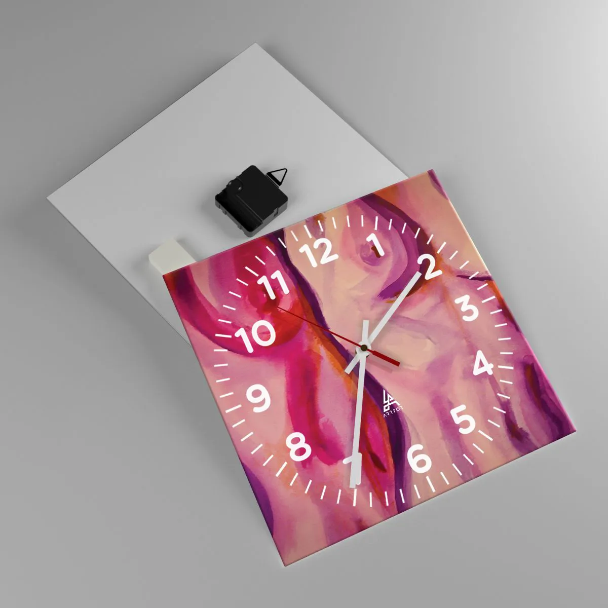 Ceas de perete - Ceas pe sticlă - Oda feminității - 30x30 cm