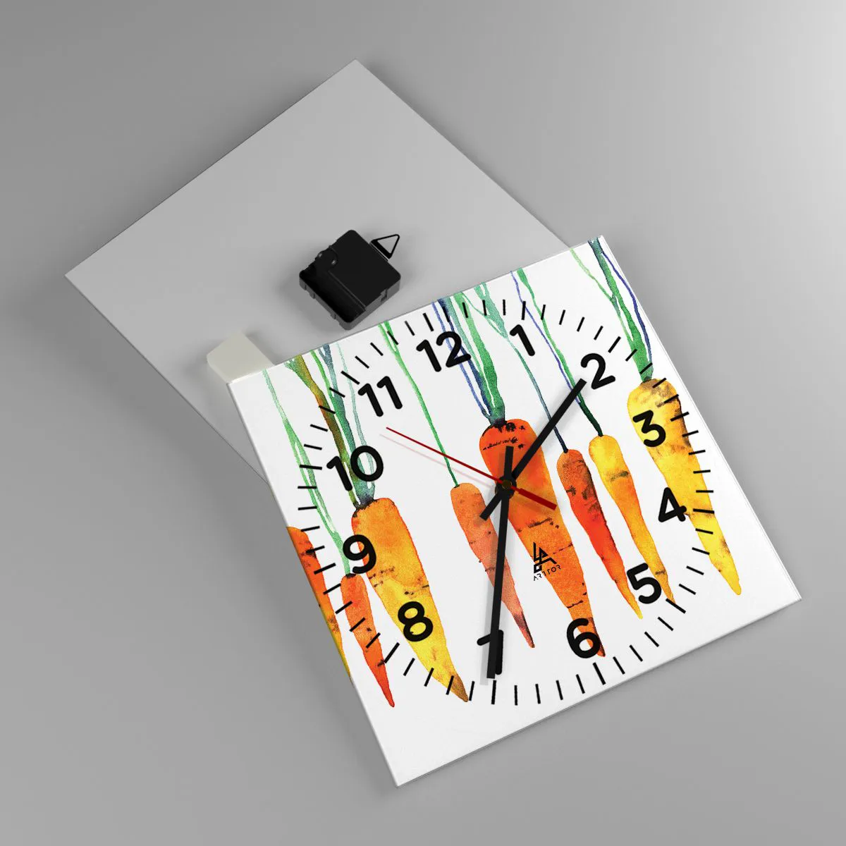 Ceas de perete - Ceas pe sticlă - Frumusețea banalității - 30x30 cm