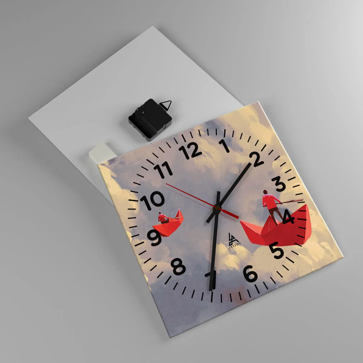 Zegar ścienny - Wyprawa marzycieli - 30x30 cm