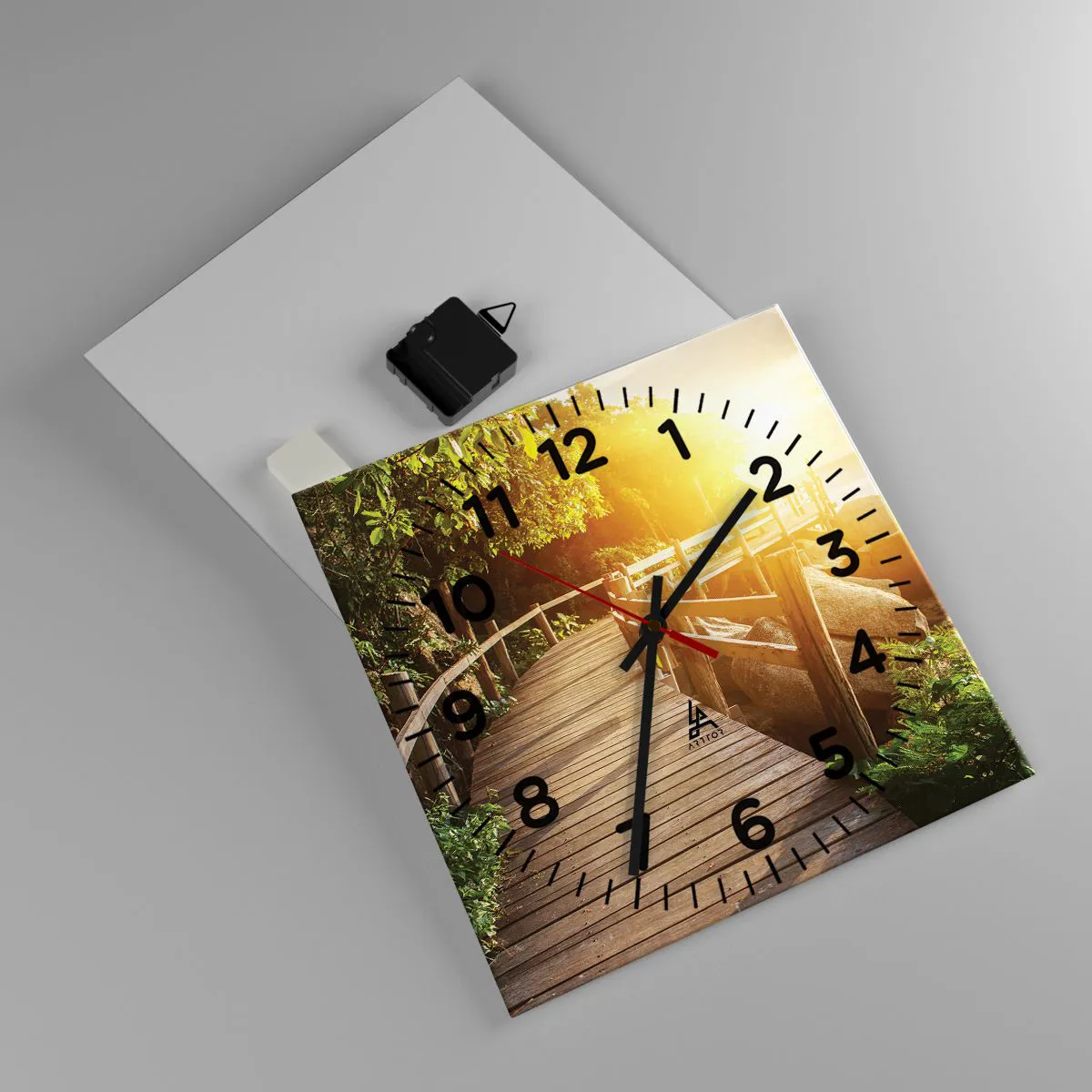 Wanduhr - Glasuhr - Noch eine Wendung, ein weiteres Wunder - 30x30 cm