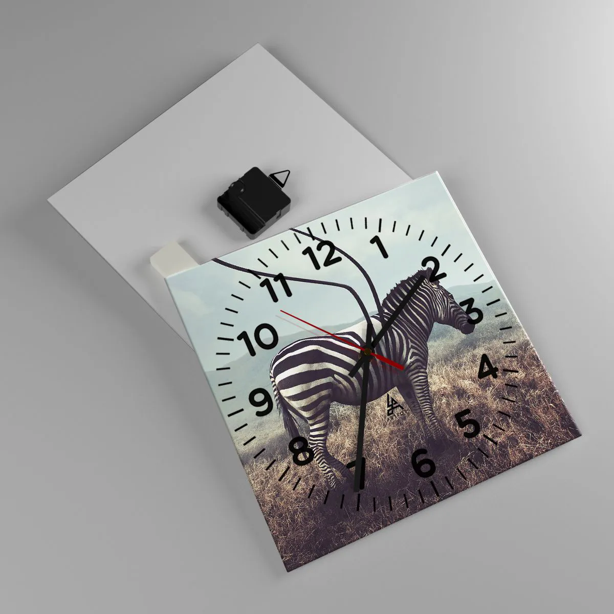 Ceas de perete - Ceas pe sticlă - Atenție! Defecțiune - 30x30 cm