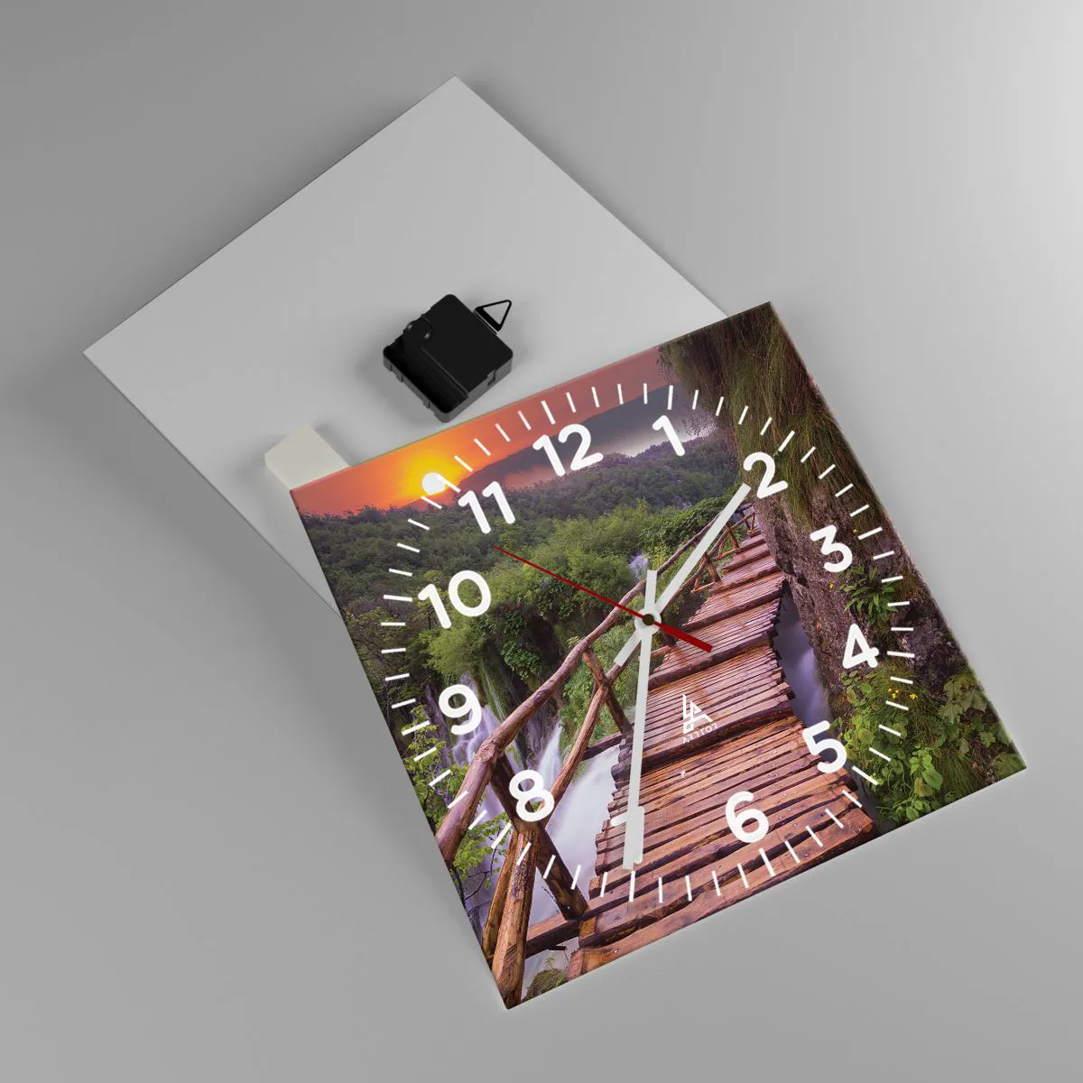 Orologio da parete - Orologio in Vetro - Una bellezza incredibile - 30x30 cm