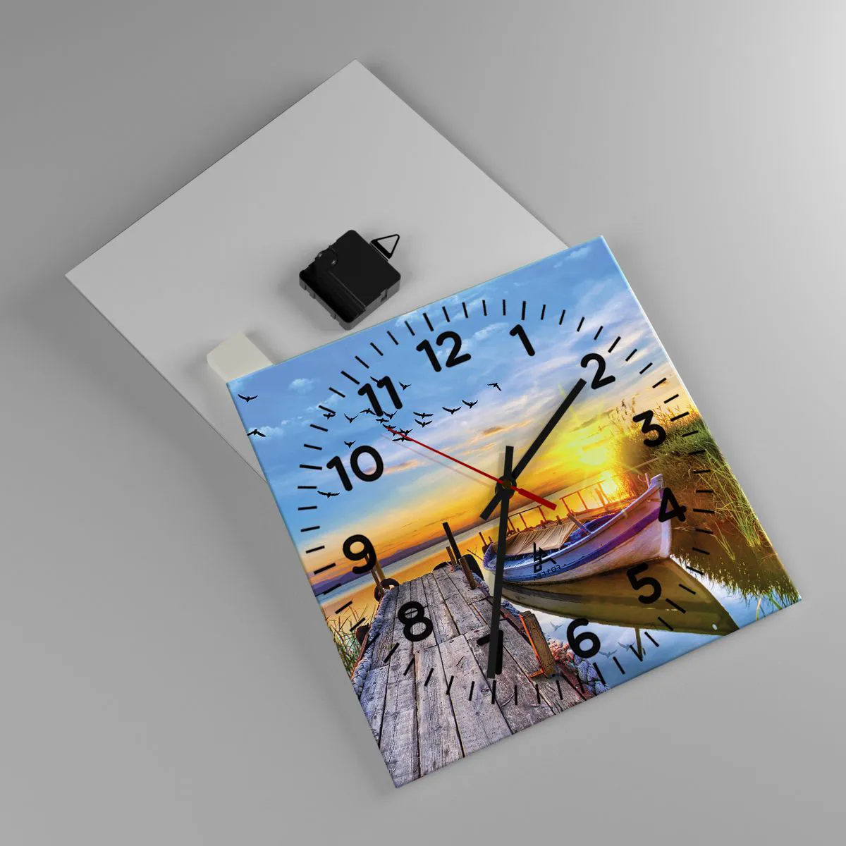 Horloge murale - Pendule murale - Au revoir, à demain - 30x30 cm