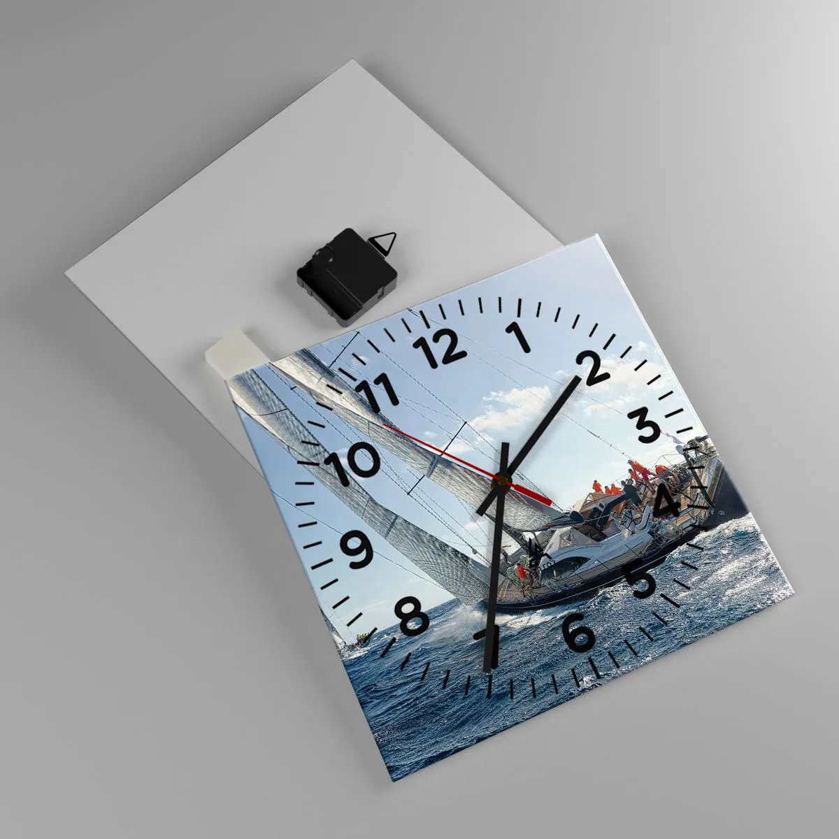 Orologio da parete - Orologio in Vetro - Che vinca il migliore - 30x30 cm