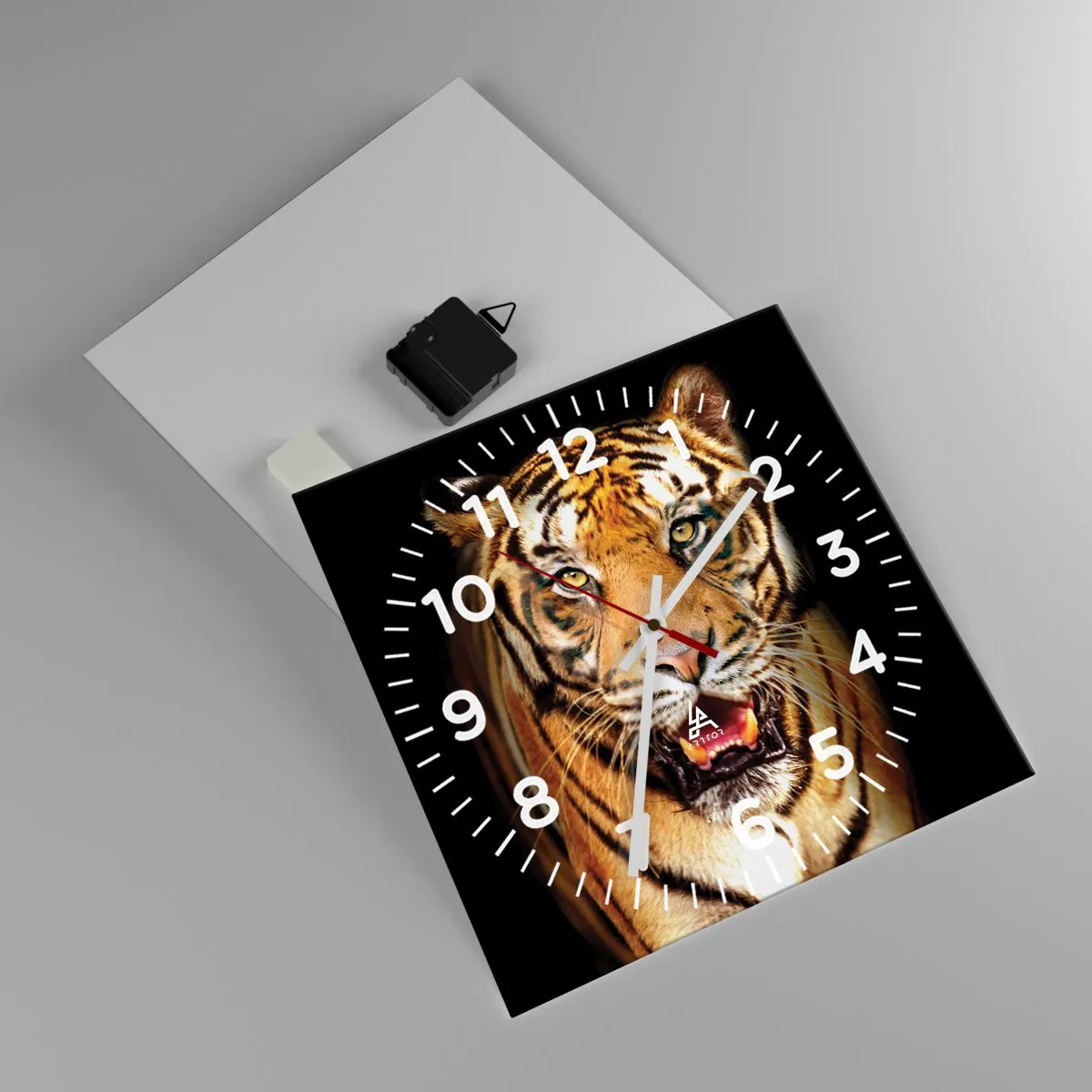 Ceas de perete - Ceas pe sticlă - Sălbăticia inimii - 30x30 cm