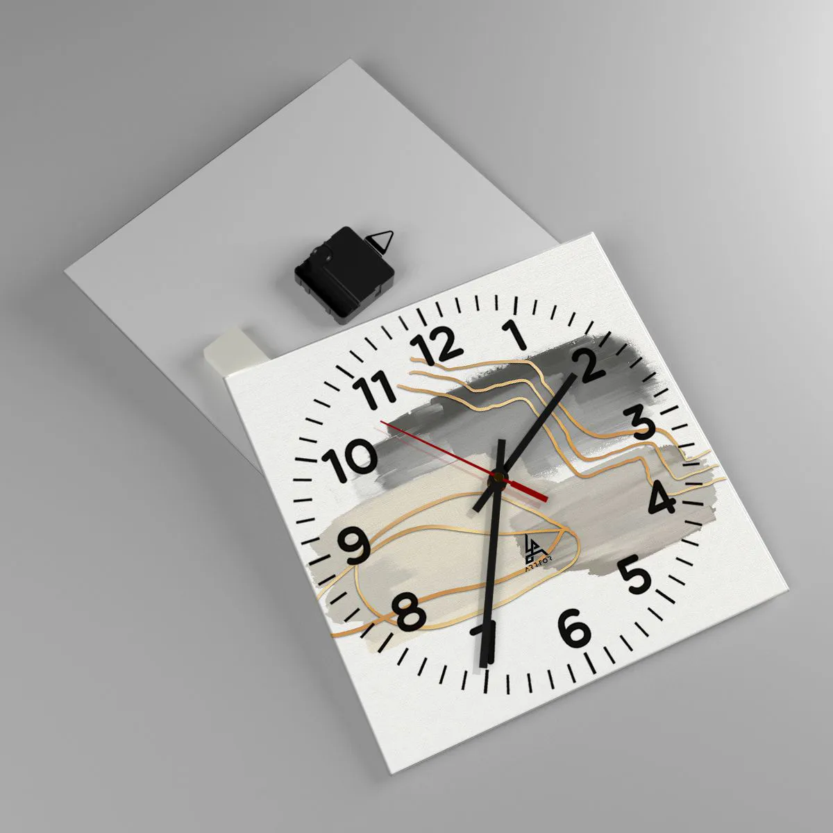 Zegar ścienny - Trwanie i ruch - 30x30 cm