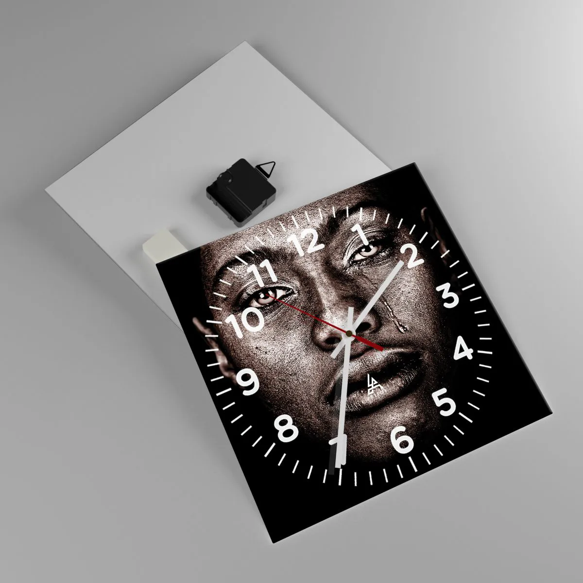 Horloge murale - Pendule murale - Une larme - 30x30 cm