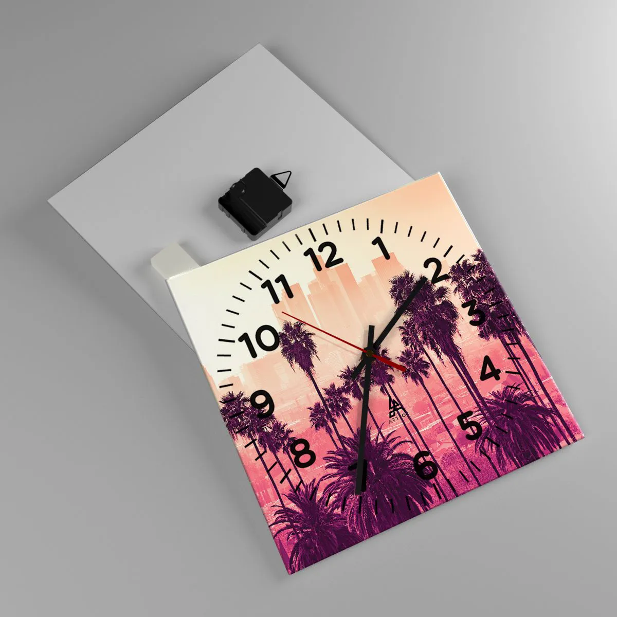Horloge murale - Pendule murale - Paysage californien - 30x30 cm