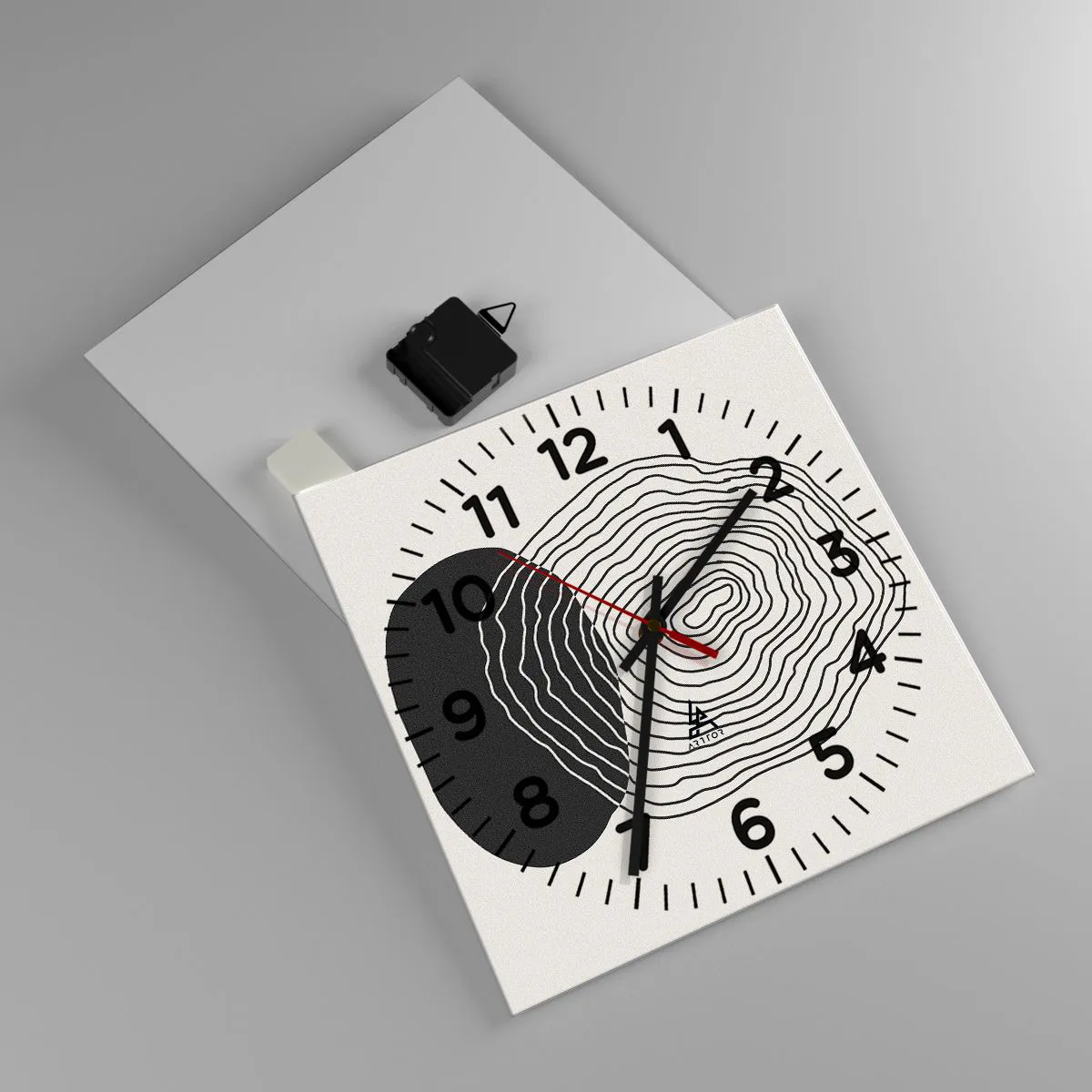 Falióra, Óra - Létezés és rángatózás - 30x30 cm