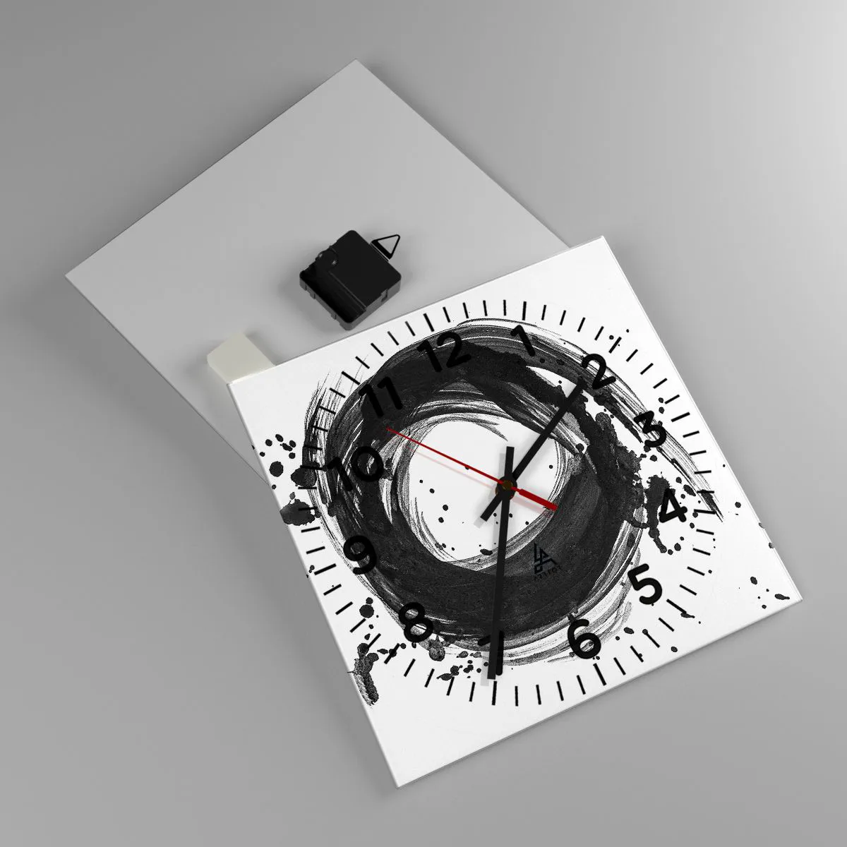 Wandklok - Klok - De draaikolk van de schepping - 30x30 cm