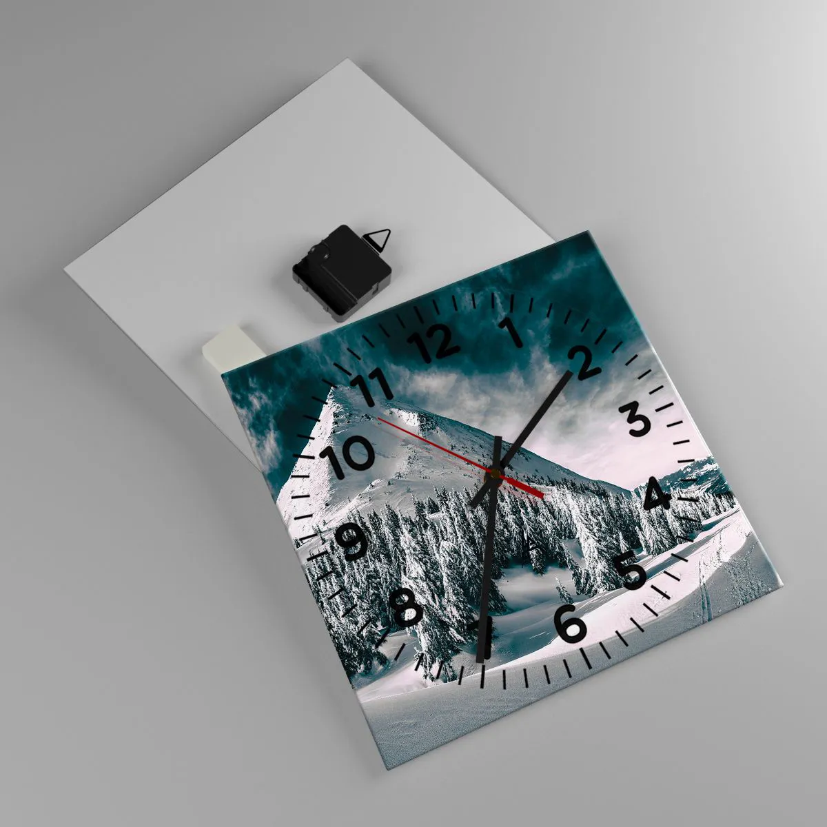 Zegar ścienny - Kraina śniegu i lodu - 30x30 cm