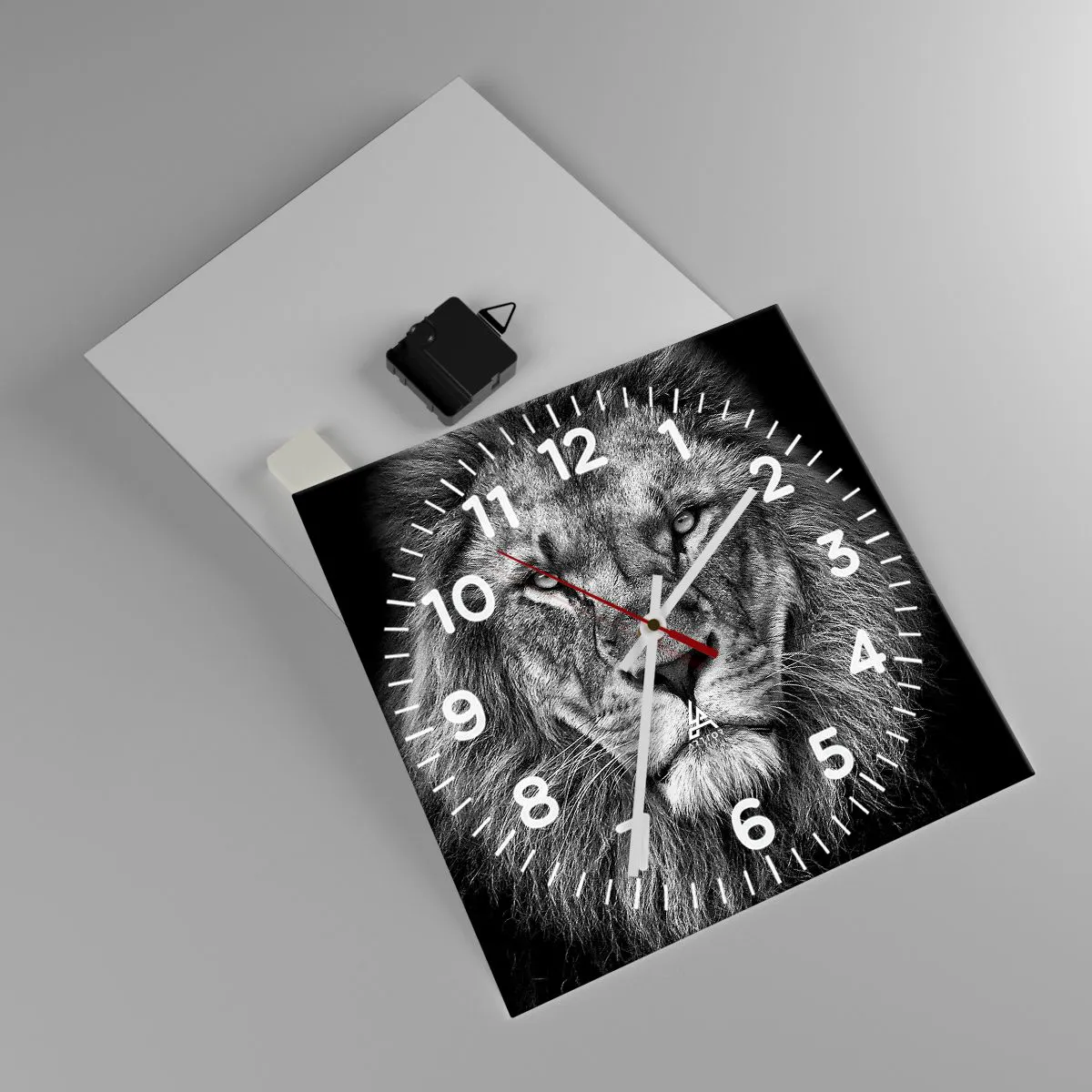 Ceas de perete - Ceas pe sticlă - În ținuta de încoronare - 30x30 cm