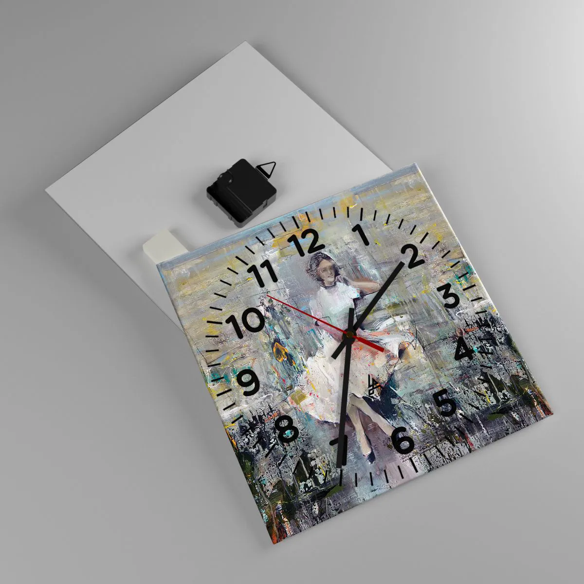 Wall clock - Clock on glass - Classical and Modern - 30x30 cm