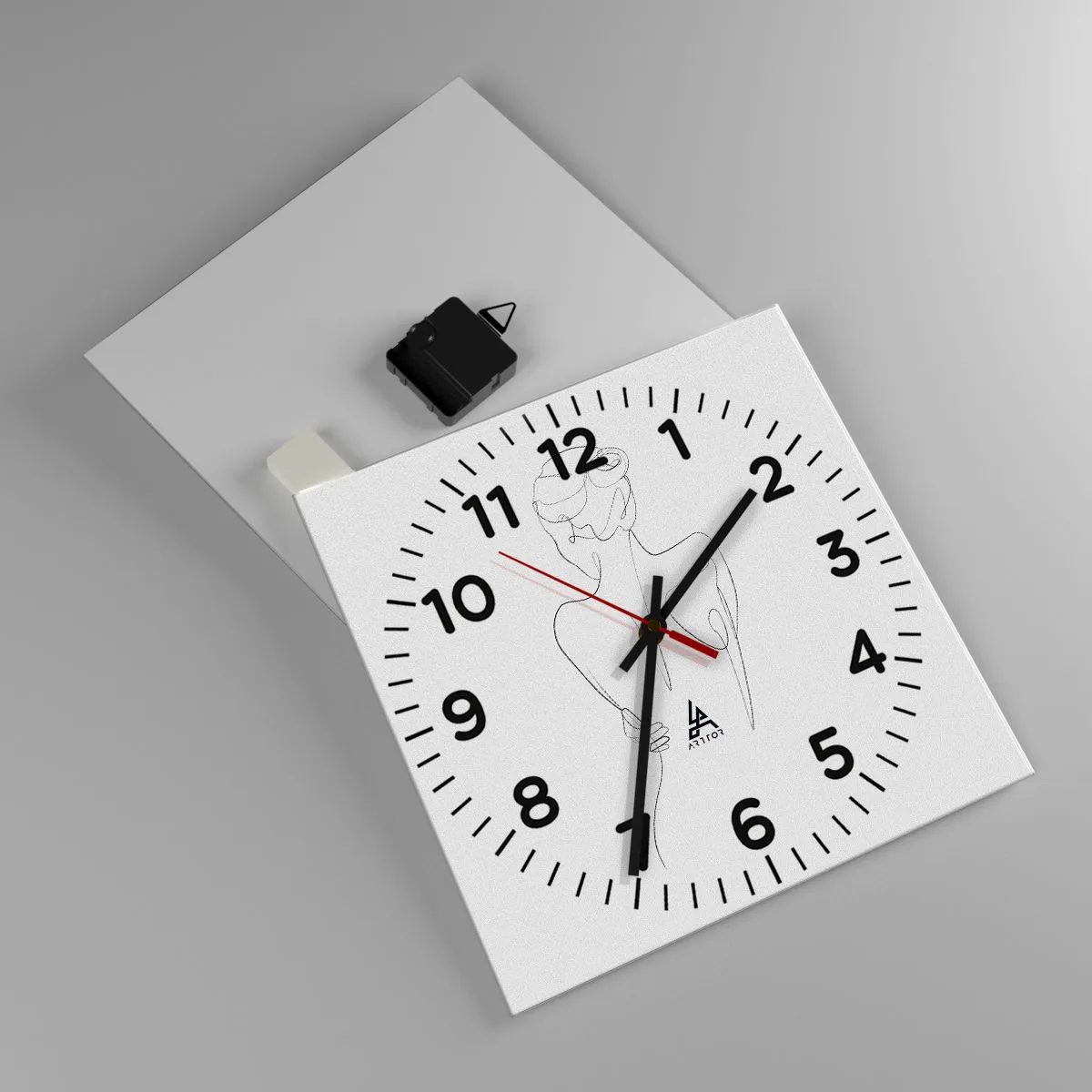 Zegar ścienny - Muzyka ciała - 30x30 cm