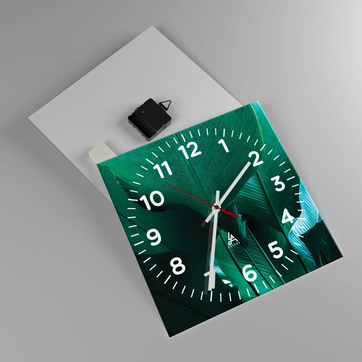 Wanduhr - Glasuhr - Dem Licht zugewandt - 30x30 cm