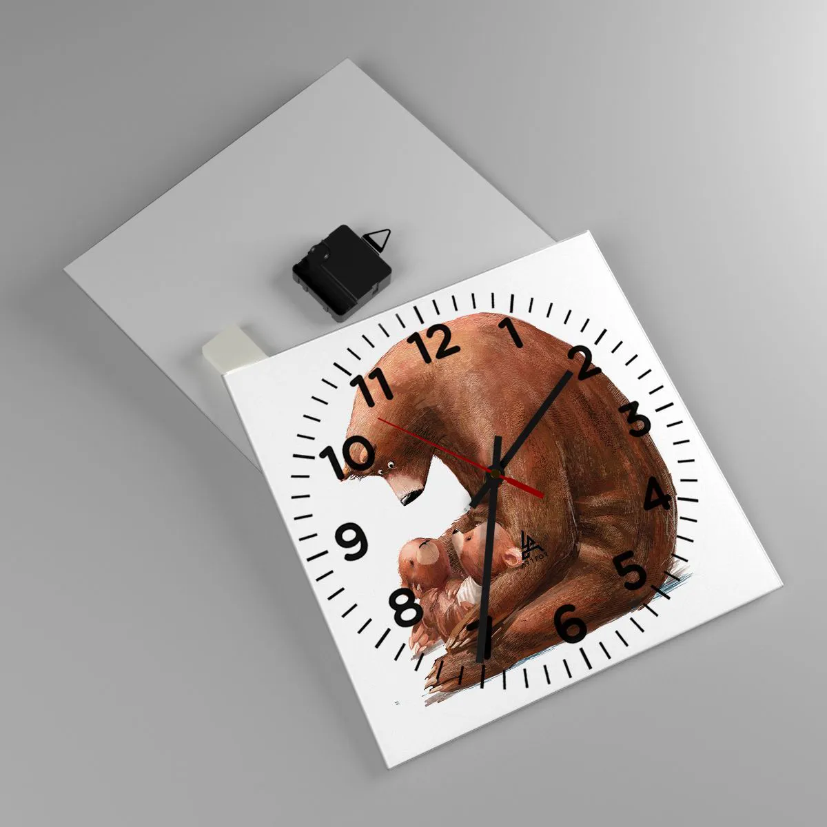 Zegar ścienny - Słodkich snów, dzieciaki - 30x30 cm