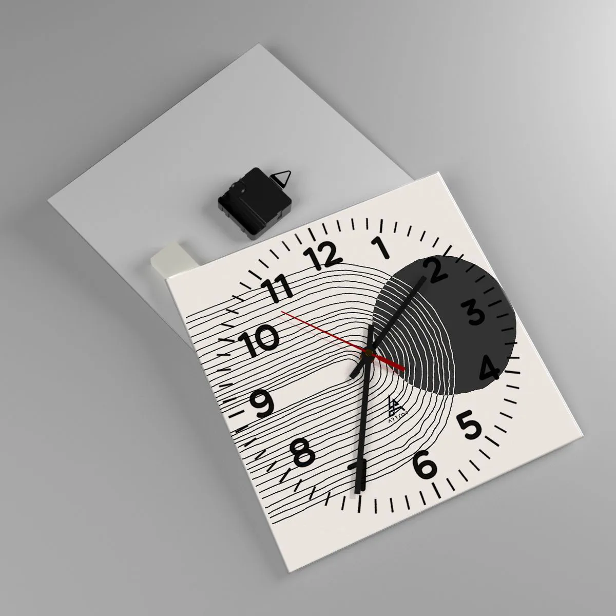 Zegar ścienny - Drżenie i pewność - 30x30 cm