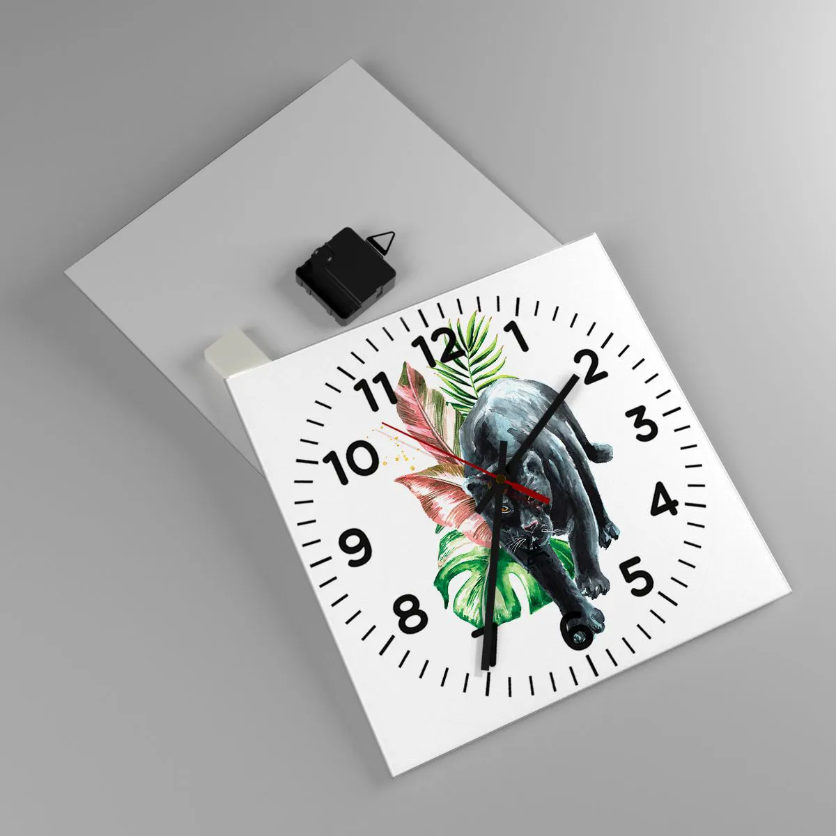 Ceas de perete - Ceas pe sticlă - Sălbăticia inimii - 30x30 cm