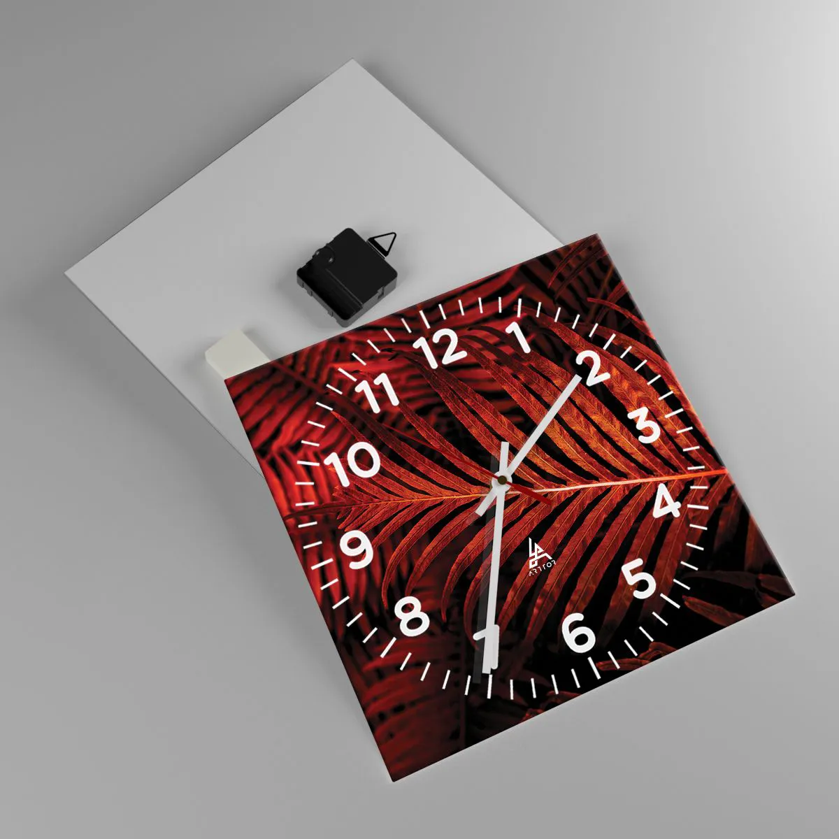 Wanduhr - Glasuhr - Die Hitze des Lebens - 30x30 cm