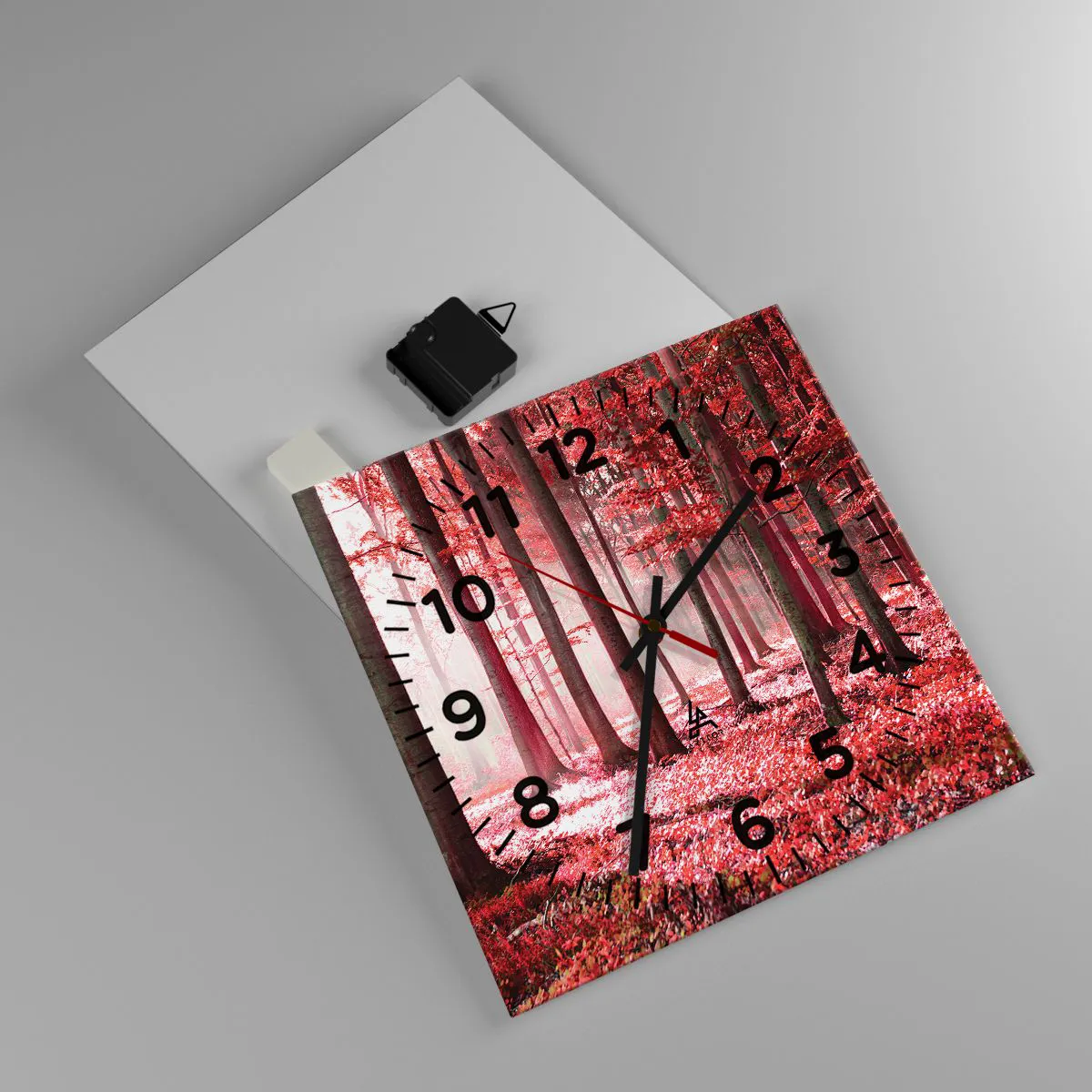 Reloj de pared - Reloj de vidrio - Rojo como el que más - 30x30 cm