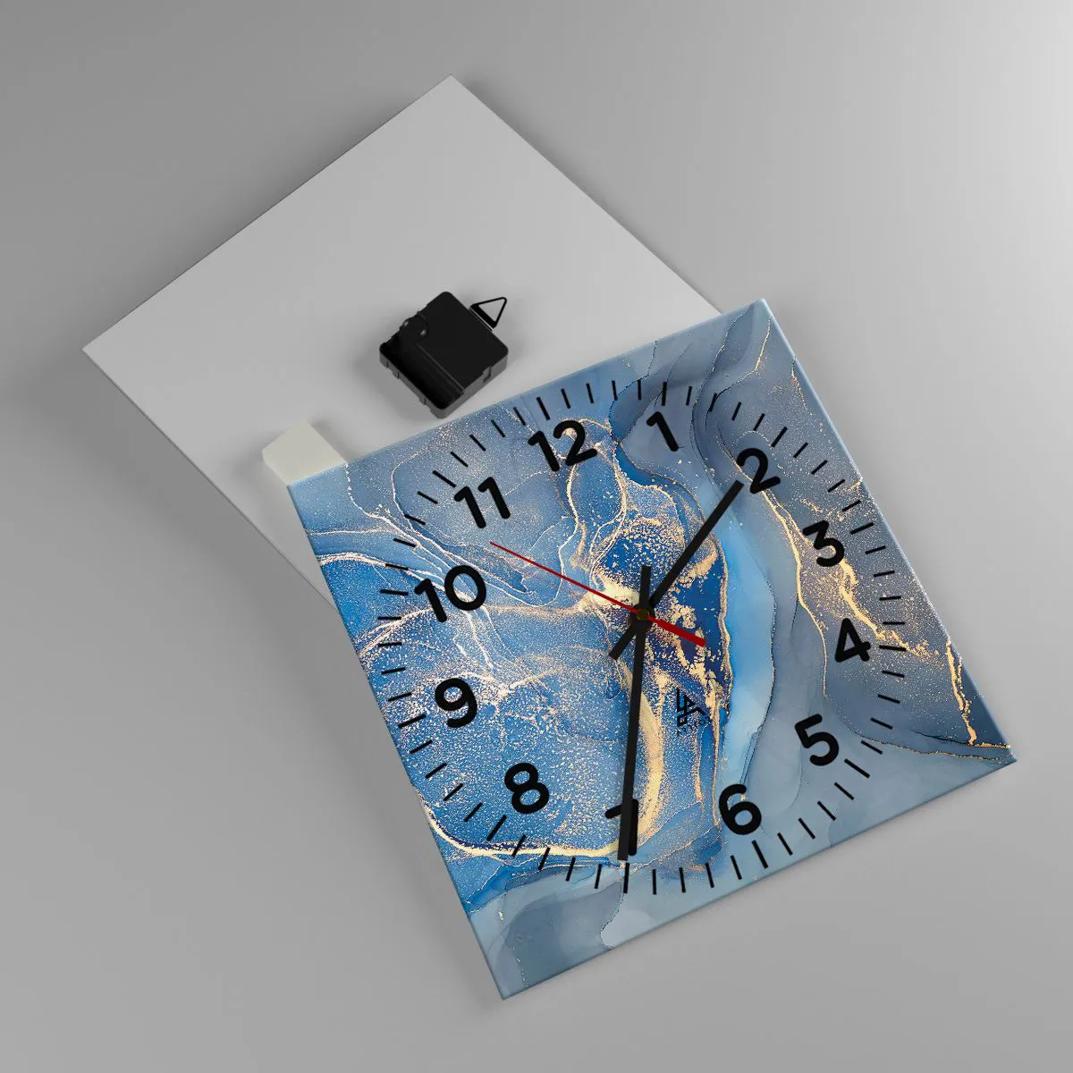 Nástenné hodiny - Zlatý prach - 30x30 cm