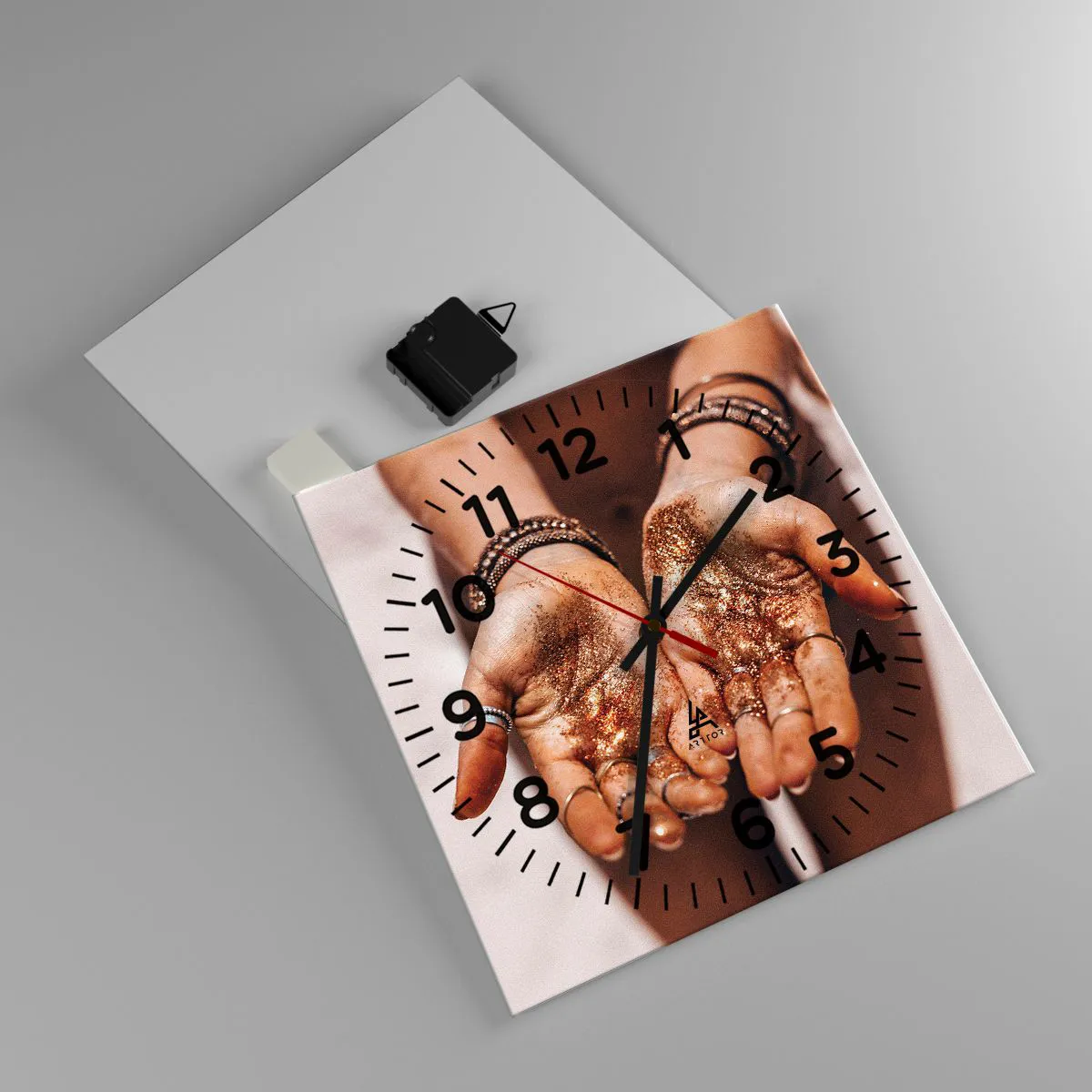 Ceas de perete - Ceas pe sticlă - Un cadou pentru tine - 30x30 cm