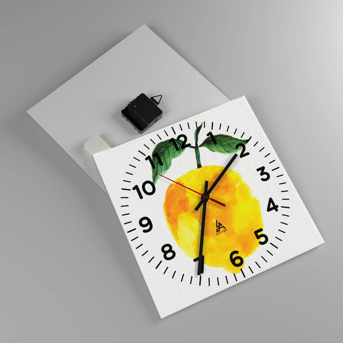 Ceas de perete - Ceas pe sticlă - Cum să simțiți gustul soarelui - 30x30 cm