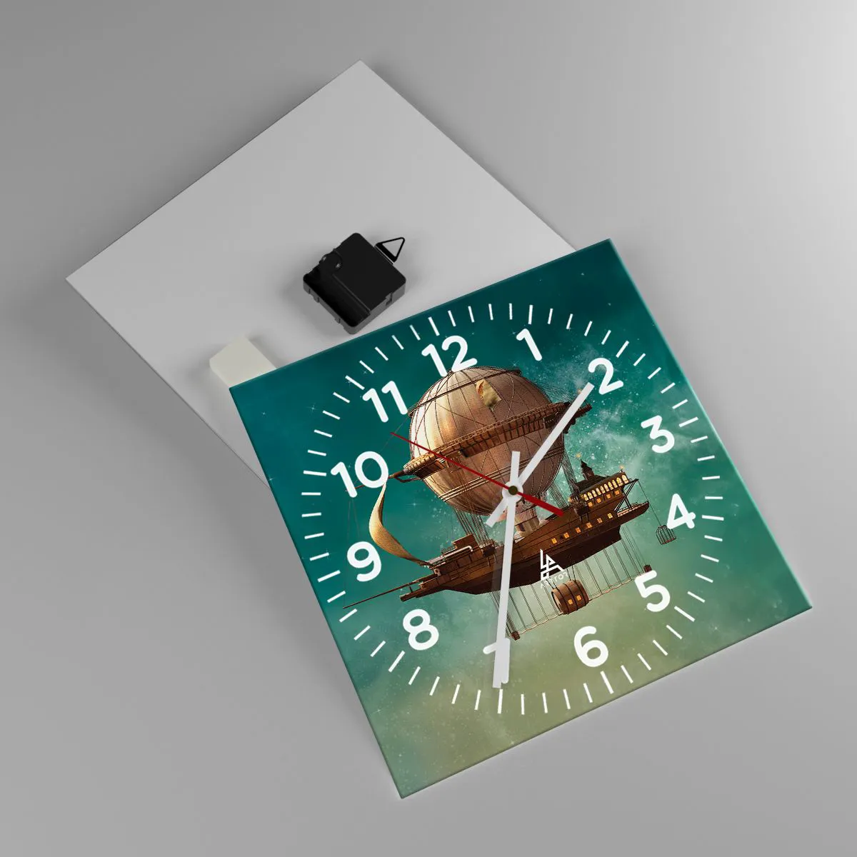 Horloge murale - Pendule murale - Jules Verne vous salue - 30x30 cm