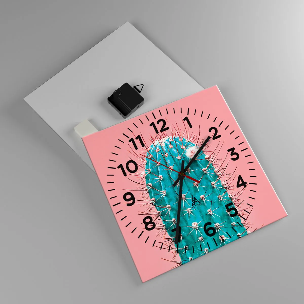 Orologio da parete - Orologio in Vetro - Stai attento - 30x30 cm