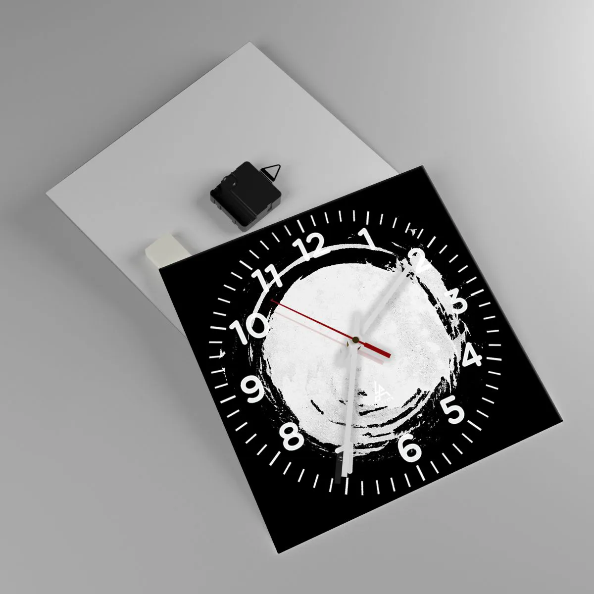 Ceas de perete - Ceas pe sticlă - O ieșire bună - 30x30 cm