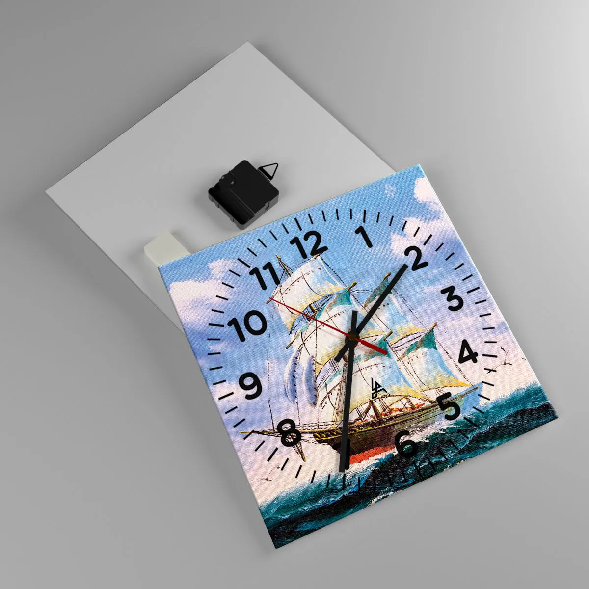 Nástenné hodiny - Hrdo s vetrom - 30x30 cm