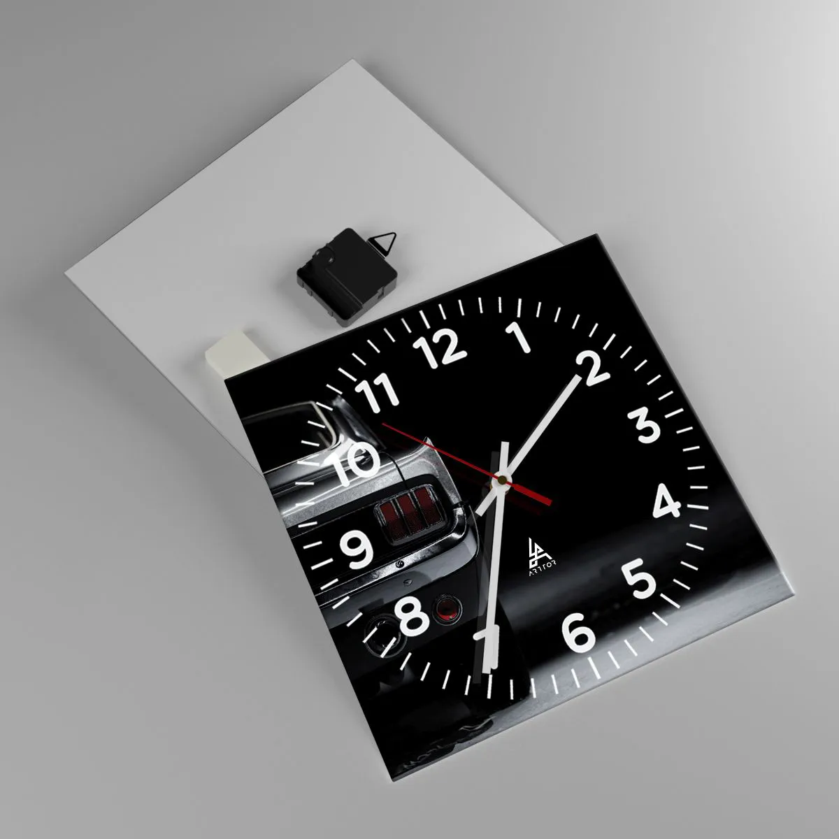 Orologio da parete - Orologio in Vetro - Il fascino del classico - 30x30 cm