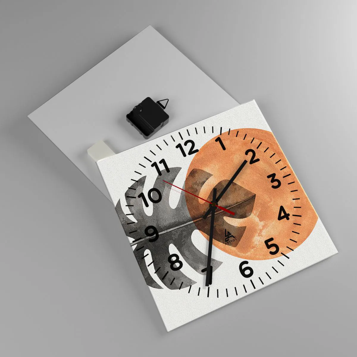 Ceas de perete - Ceas pe sticlă - Doar soarele - 30x30 cm