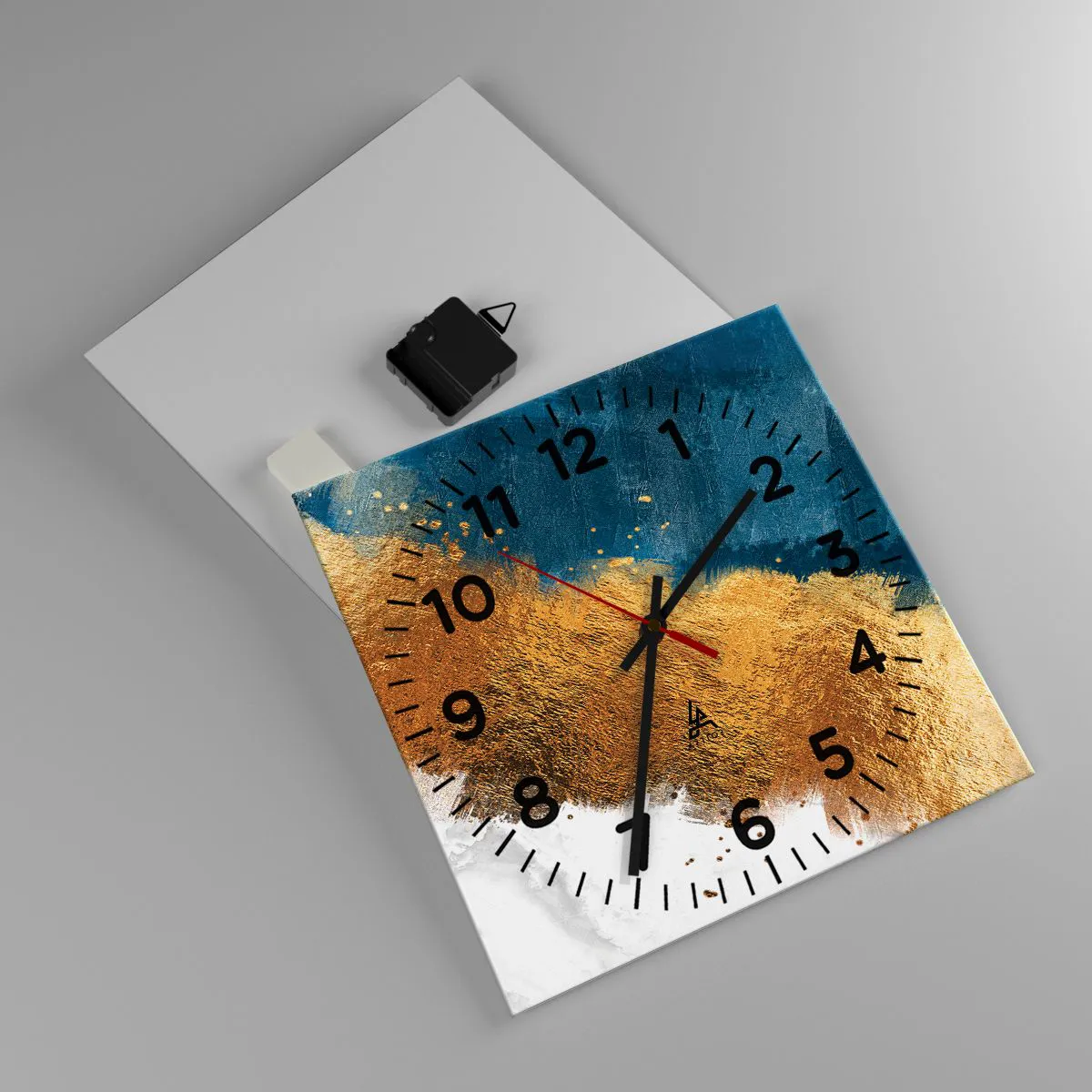 Wanduhr - Glasuhr - Farben des Sommers - 30x30 cm