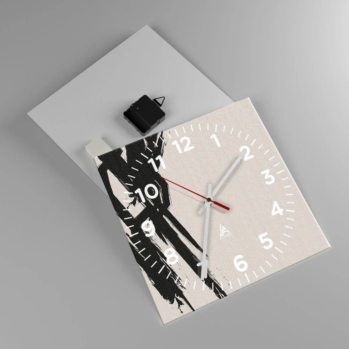 Wanduhr - Glasuhr - Unaufhaltsamer Trieb - 30x30 cm