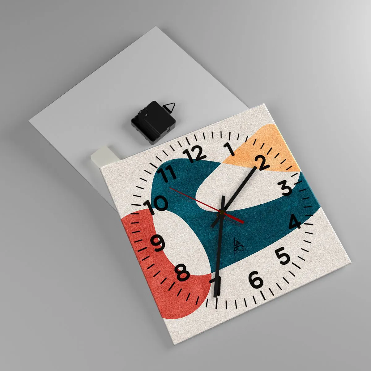 Wandklok - Klok - Invloeden en metamorfoses - 30x30 cm