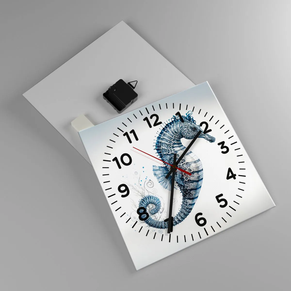 Reloj de pared - Reloj de vidrio - Una sutil broma de la naturaleza - 30x30 cm