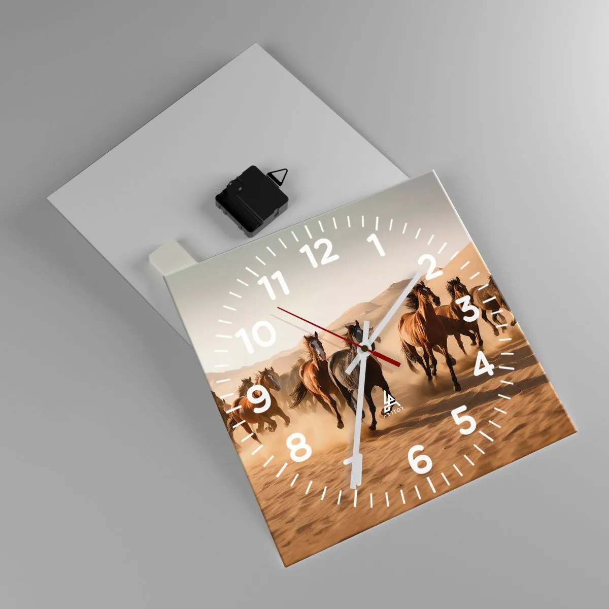 Wanduhr - Glasuhr - Frei wie der Wind - 30x30 cm