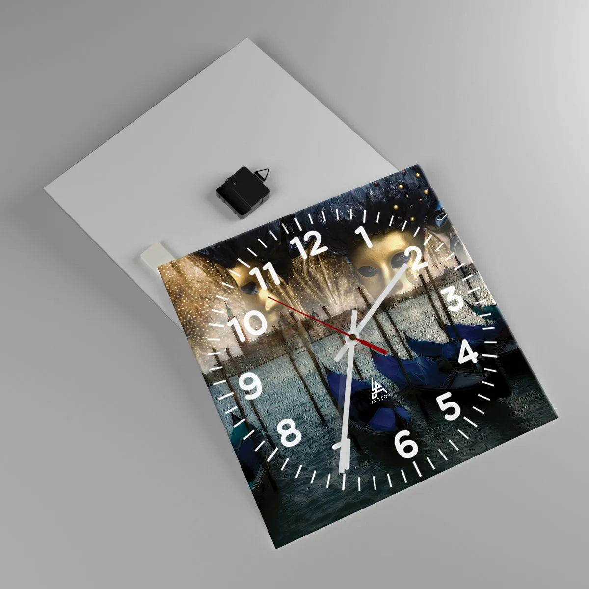 Nástěnné hodiny - Je čas začít karneval - 40x40 cm