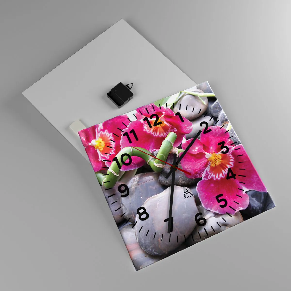 Orologio da parete - Orologio in Vetro - Fresco e calore - 40x40 cm