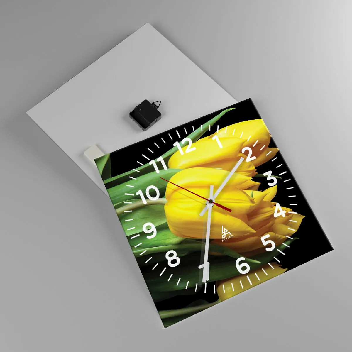 Zegar ścienny - Powstały z czystego słońca - 40x40 cm