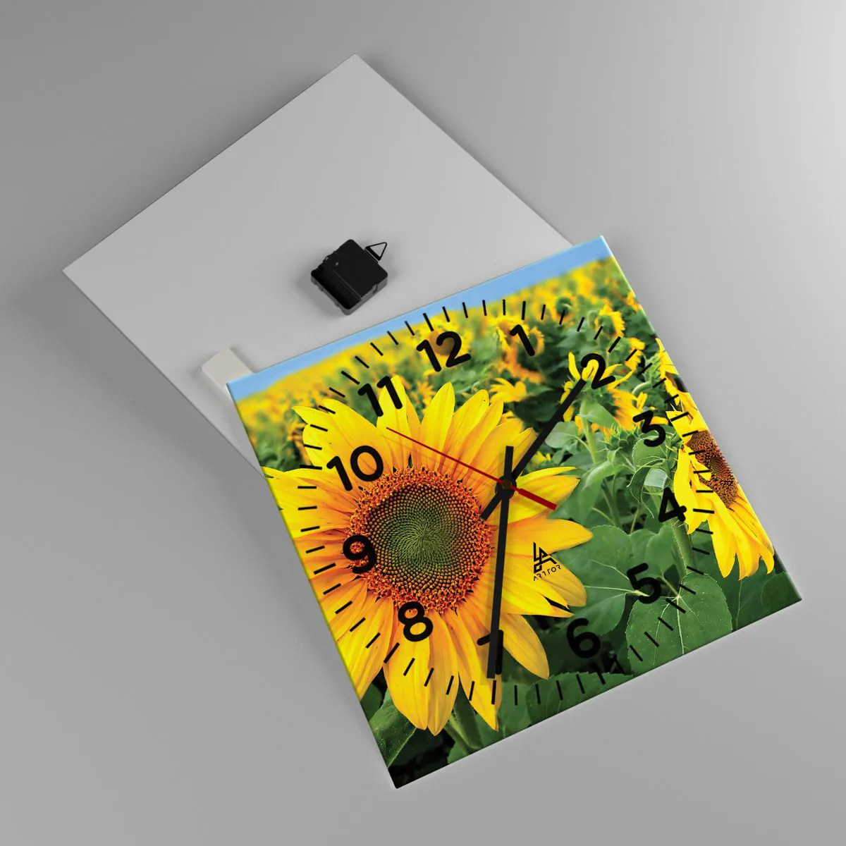 Nástěnné hodiny - Zahořely stovky sluncí - 40x40 cm